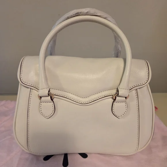 ISSAC MIZRAHI Creme Colored Small Crossbody. - Picture 2 of 7